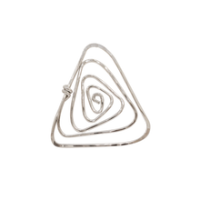 Load image into Gallery viewer, Spiral Triangle | Scarf Pin
